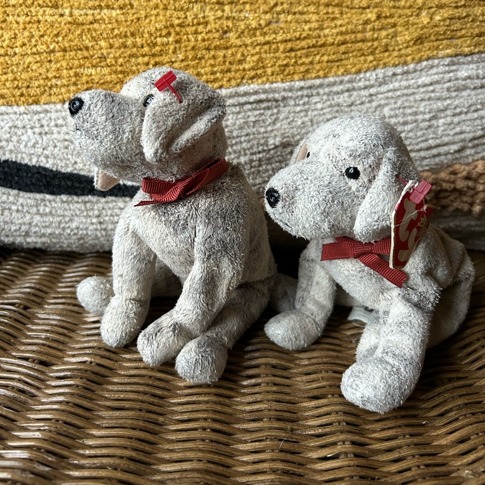 2/$20❤️- TOY | Ty Beanie Baby Tricks the dog set of 2
